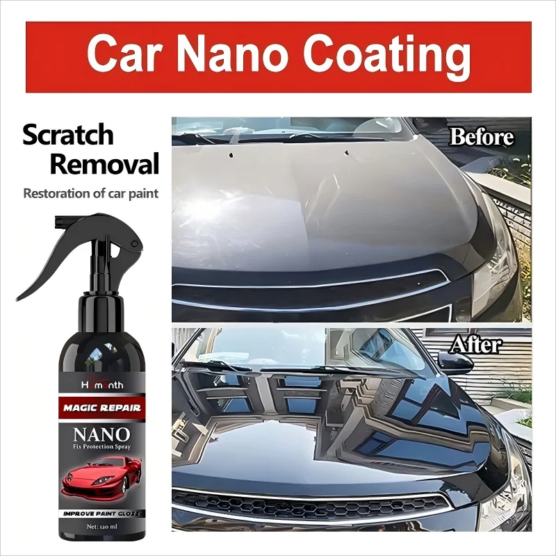 Graphene Nano Ceramic Car Coating Kit - Universal Professional Car Beauty, High Gloss Car Paint Protection, Long-Lasting Gloss