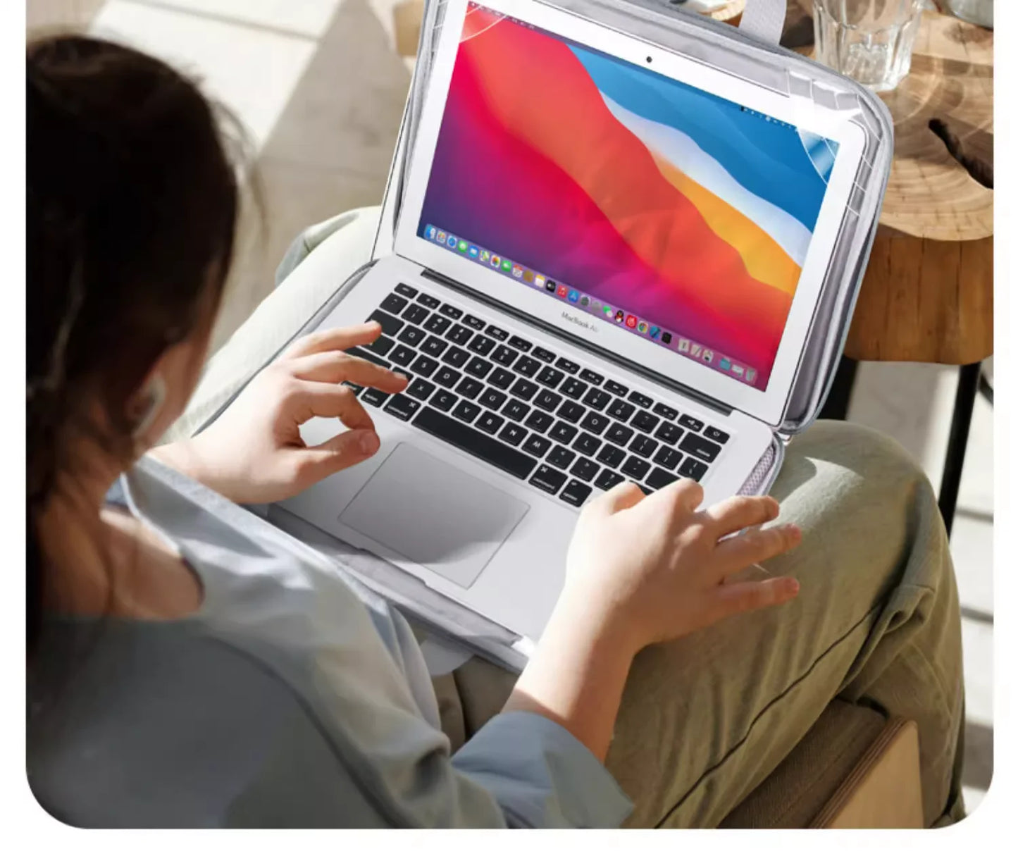 Laptop Bag Liner Bag Handbag Suitable for M1 M2 13 14 15.6 Inch Macbook Air Pro Huawei Asus Dell Waterproof Notebook Briefcase