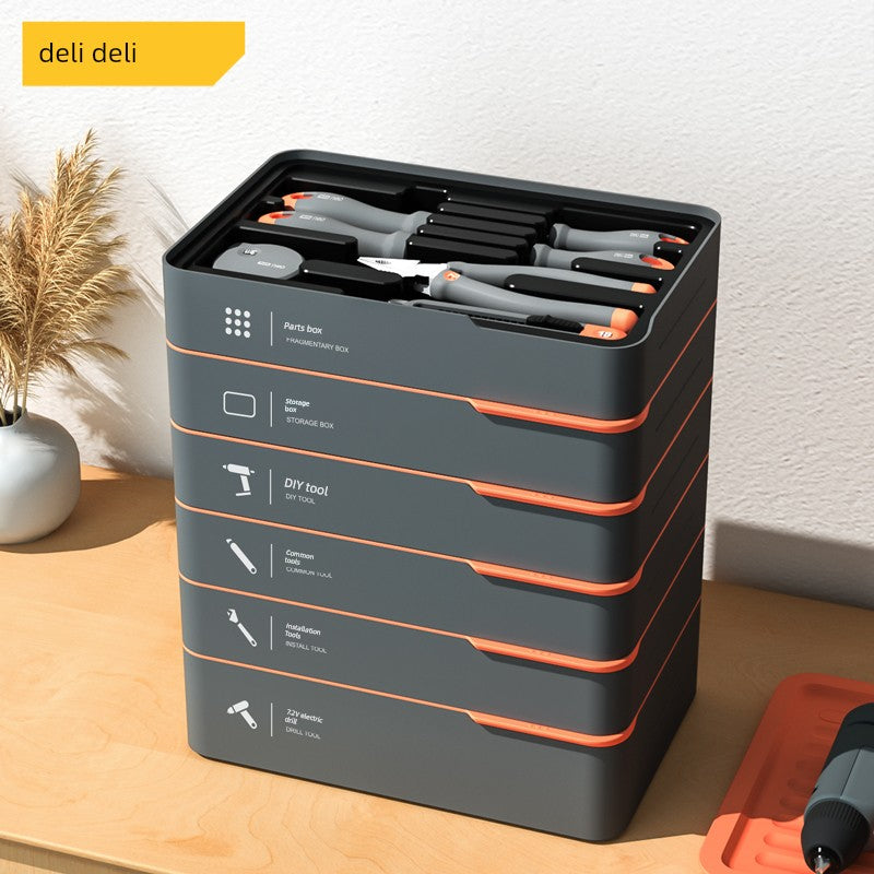 Deli Home Daily For Home Wire Cutter Hammer Lithium Electric Drill Emergency Repair Multifunctional Suit Tool H1001