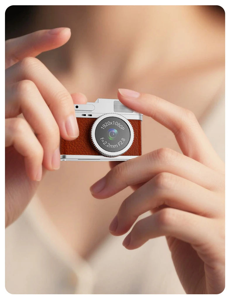 Pocket-Sized Retro Digital Camera, 1080P Mini Vlog Cam with Screen, Portable Camcorder for Kids, Teens, Travel, Sports & Gift