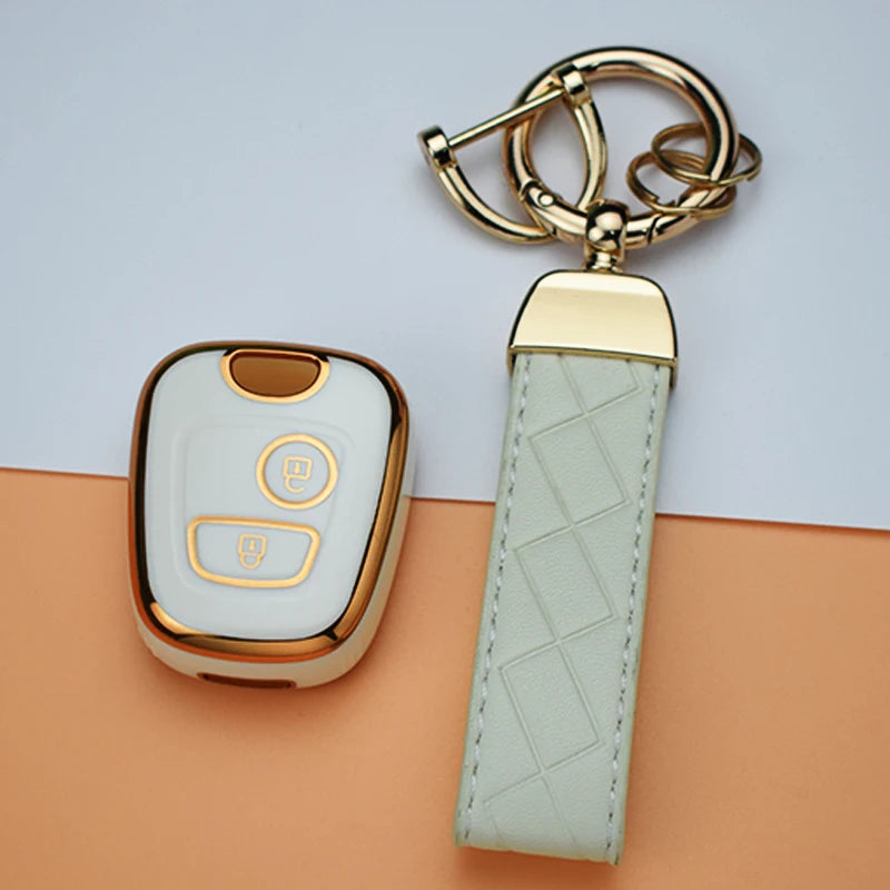 For Peugeot 107 206 207 307 For Citroen C1 C2 C3 C4 Picasso For Toyota Aygo TPU Car Remote Key Case Cover Shell Fob Keychain