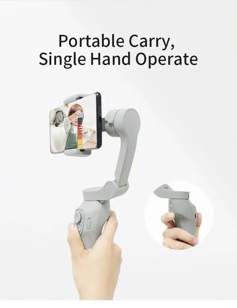 Mobile phone gimball handheld gimbal stabilizer 3Axis gimbal handy for iPhone Android Foldable telephone gimble for Video
