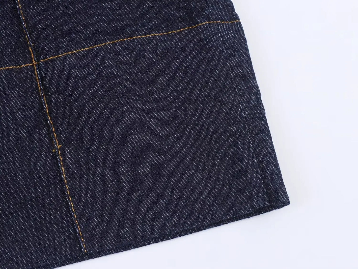 DiYiG  Women 2025 Autumn New Fashion Slim Fit Denim Bubble Sleeve Buckle Shirt Zipper Wide Leg Pants Blouses Mujer