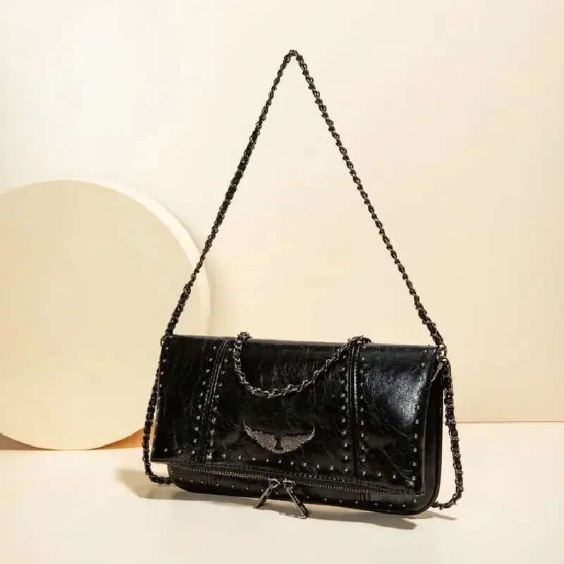 2026 Commuter Crossbody Diaper Bag Women's Luxury Leather Tote Vintage Minimalist Designer Large Capacity Elegant Durable