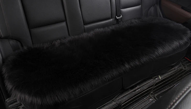 Artificial Wool Car Seat Cushion Winter Plush Auto Seat Cloak Universal Warm Car Seat Cover For Kia Lada Vesta Renault Skoda etc