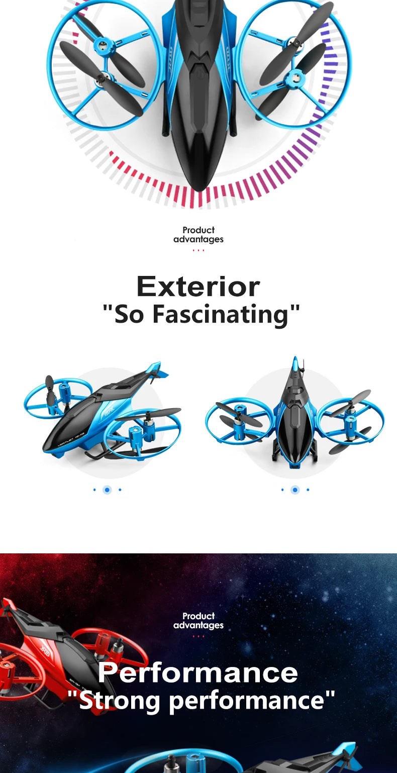 4DRC Mini M3 Drone RC Helicopter 2.4G 3D Aerobatics Altitude Hold Helicopter with Camera Remote Control drone Toys with Blue/Red