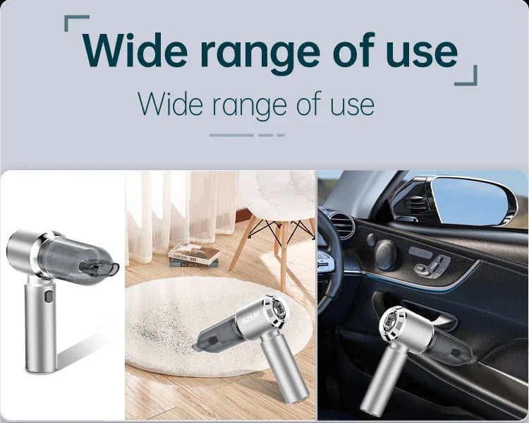 SZUK 180000PA Mini Car Vacuum Cleaner Portable Powerful Cleaning Machine Handheld for Car Wireless Vacuum Cleaner Home Appliance