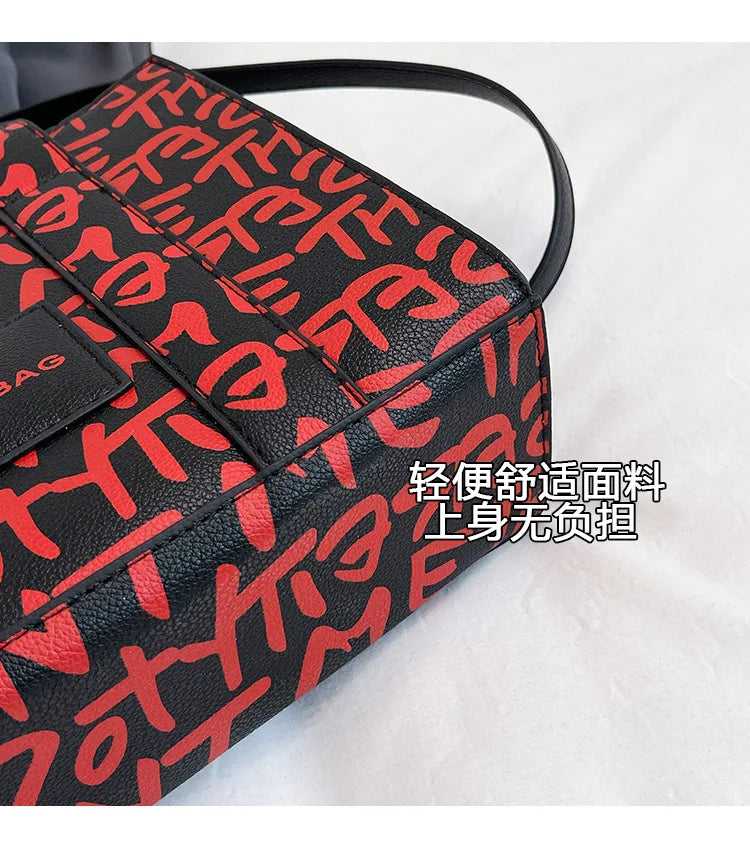 PU Leather Casual Crossbody Bags for Women Ladies Luxury Designer Tote Handbag Female Large Capacity Travel Shoulder Bag Sac