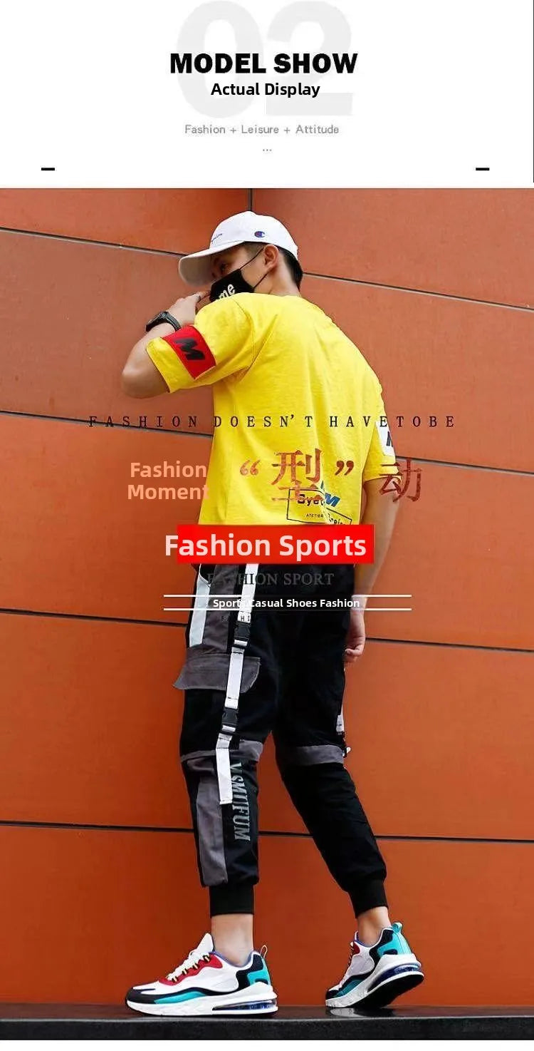 Unisex Large Size Sports Shoes Breathable Comfortable Spring Autumn Fashionable Casual Mesh Air Cushioning Low Top Sneakers