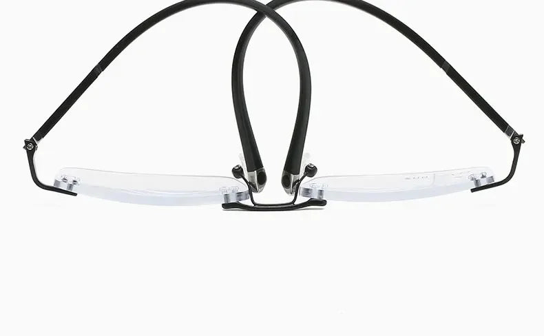Rimless Photochromism Progressive Multifocal Reading Glasses Men Business Presbyopic Glasses Blue Light Computer Grade Glasses