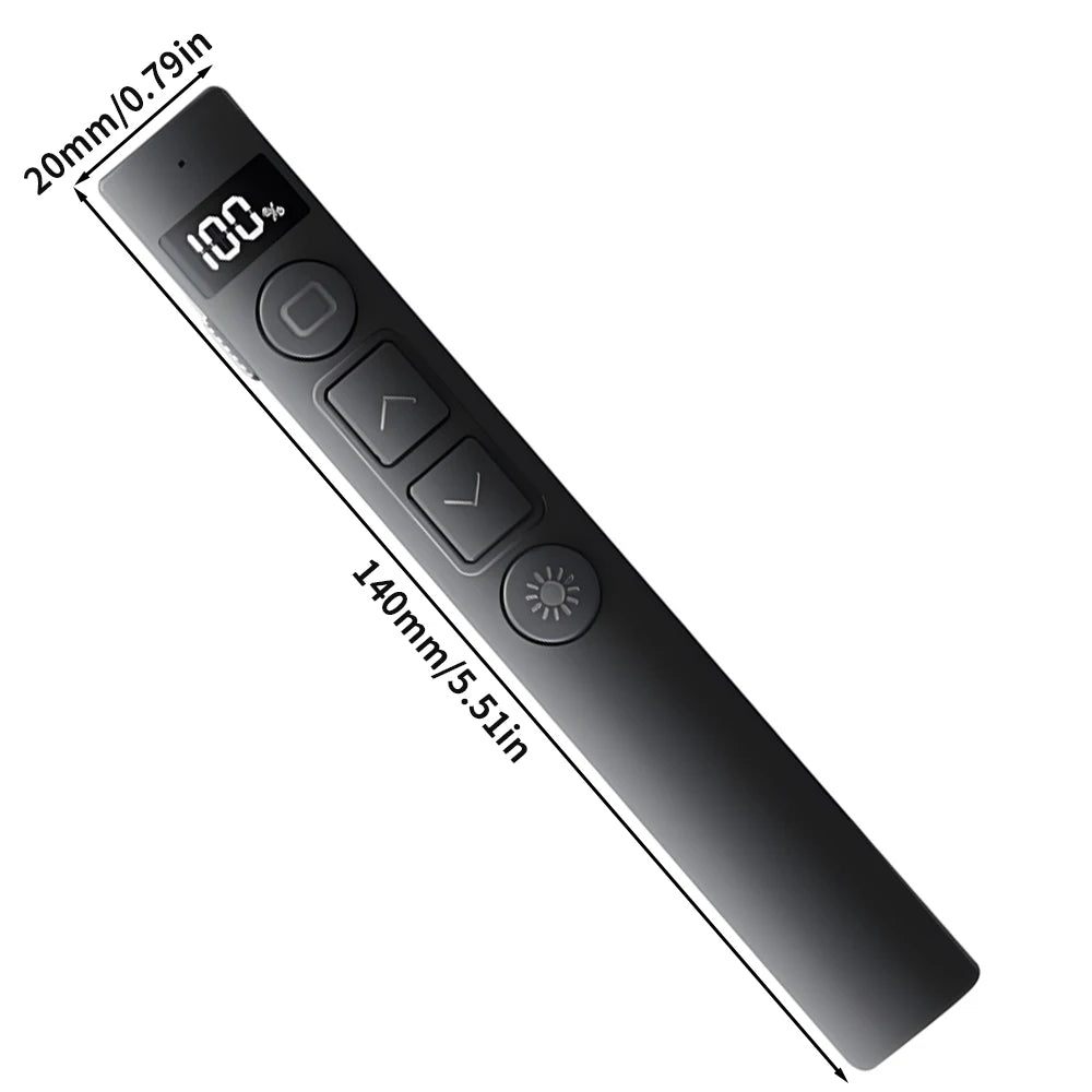 Powerpoint Pointer Wireless Presentation Clicker USB Rechargeable Remote Control Page Turning Pen for Speech Teacher Presenter