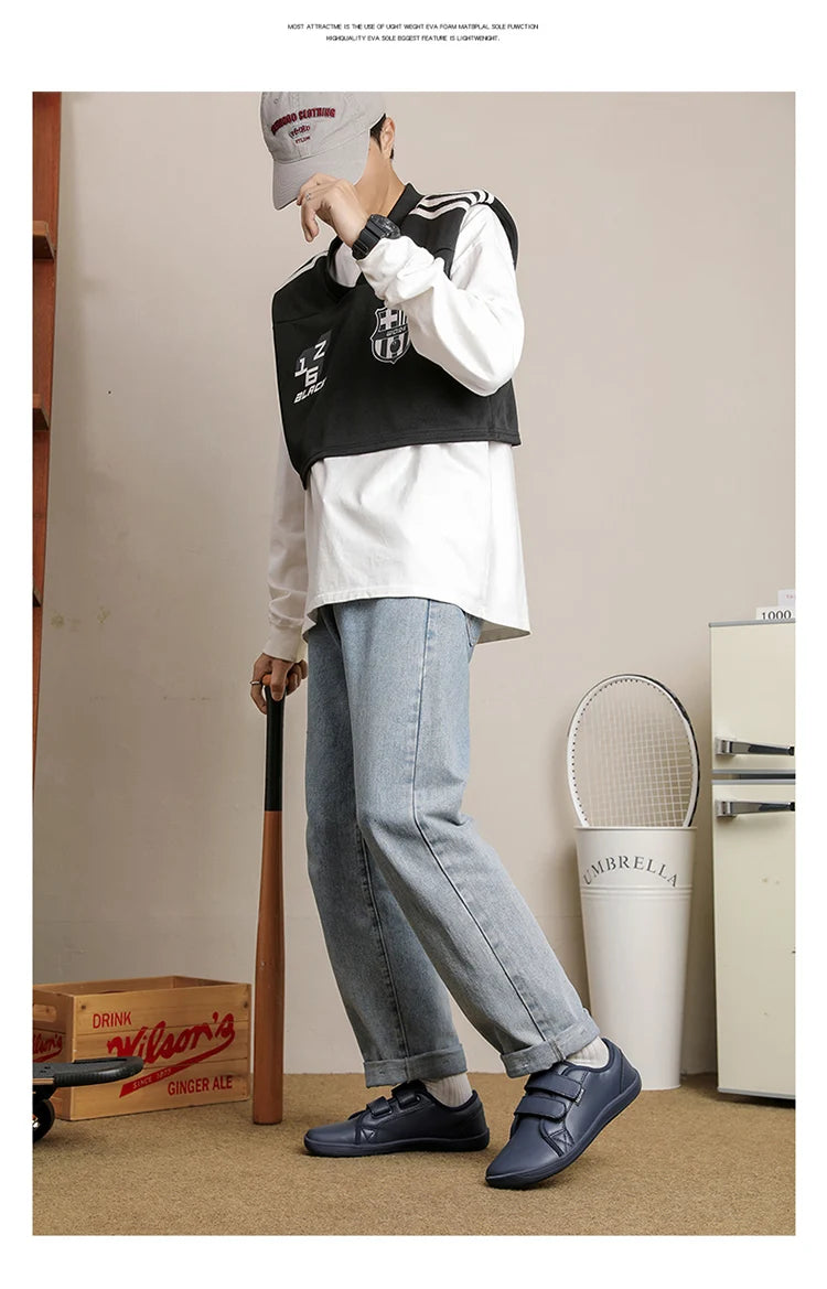 Mens/Women Barefoot Walking Shoes Wide Toe Zero Drop Minimalist Shoes Leather Comfortable Casual Shoes for Gym Driving Office