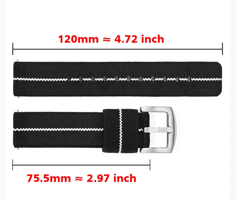 Nylon Watch Band 18mm 20mm 22mm Bracelet Elastic Watch Strap Universal Fast Release Wrist Band Belt Replacement Accessories