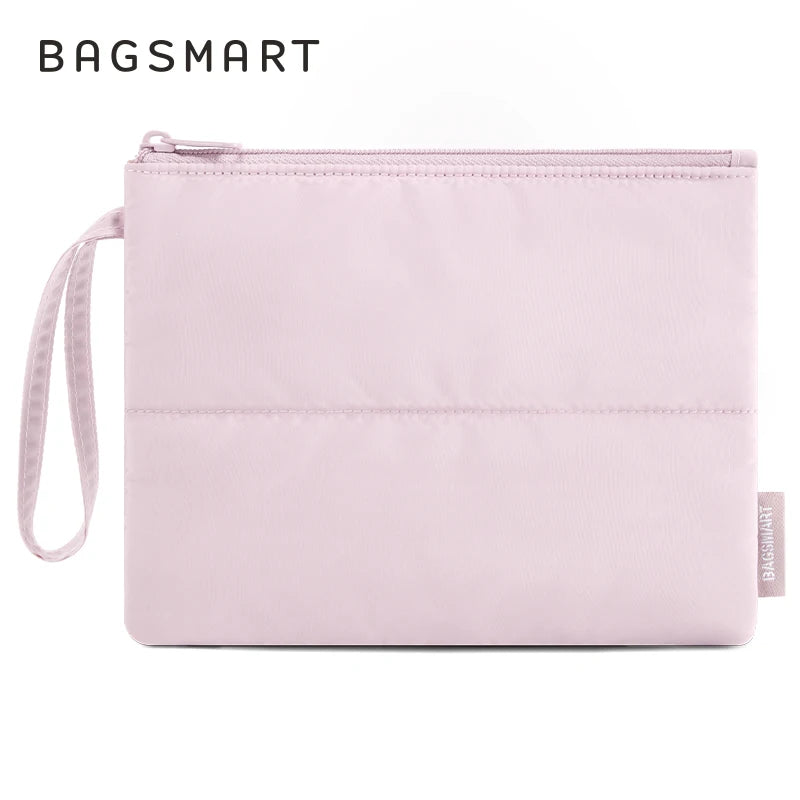 BAGSMART Mini Makeup Bag Portable Cosmetic Storage Bag Earphone Purse Jewelry Organizer Pouch Women Sanitary Napkin