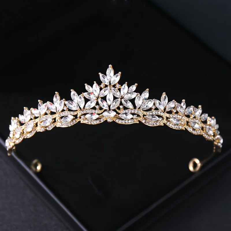 Crystal Tiaras And Crowns For Women Party Rhinestone Prom Diadem Headband Bridal Wedding Hair Accessories Jewelry Crown Tiara