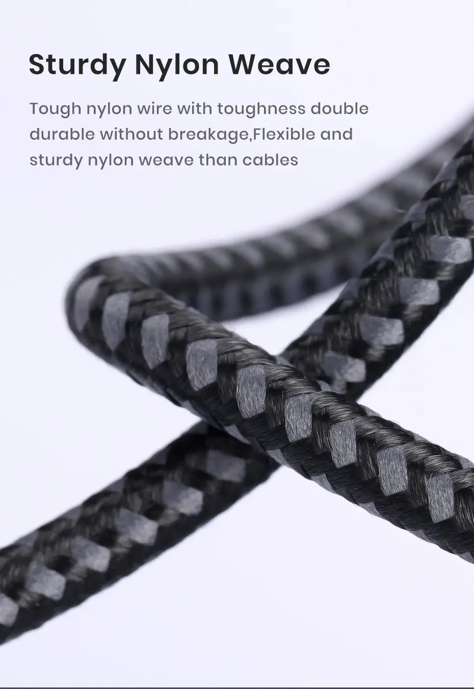 TOPK Micro USB Cable USB Type C Cable 3A for Samsung Xiaomi Fast Charging USB C With Digital Display Mobile Phone Cable