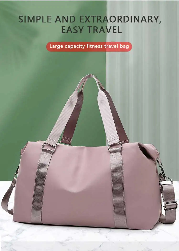 Large Travel Bag Women Tote Bag Handbag Waterproof Shoulder Bag Weekend Sports Gym Bag Female Personalized Custom Logo Pattern
