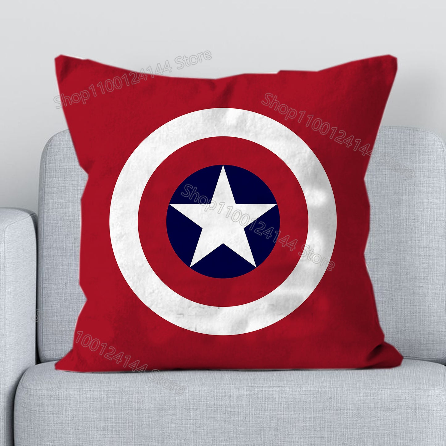 Marvels Avengers Pillowcases Cushion Covers Short Plush Cartoon Pillowslip Living Room Cartoon Sofa Pillow Cases Home Decor Gift