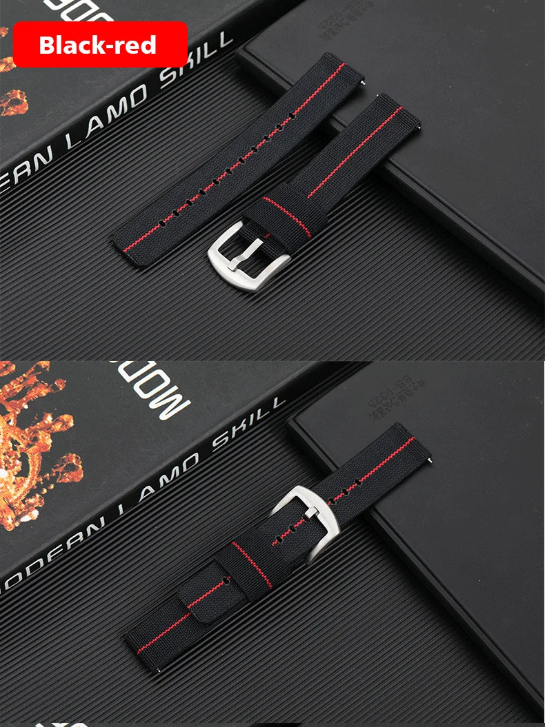 Nylon Watch Band 18mm 20mm 22mm Bracelet Elastic Watch Strap Universal Fast Release Wrist Band Belt Replacement Accessories