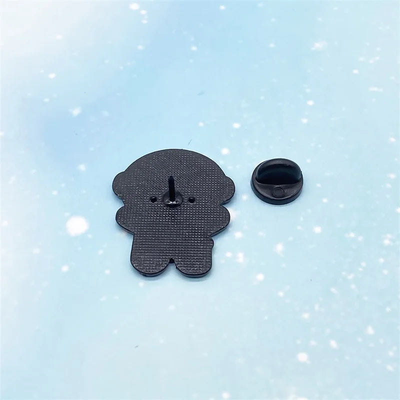 Astronaut Spaceman Cartoon Small Animal Metal Enamel Brooch Retro Fashion Cute Rabbit Sheep Pig Penguin Badge Pin Jewelry Gift