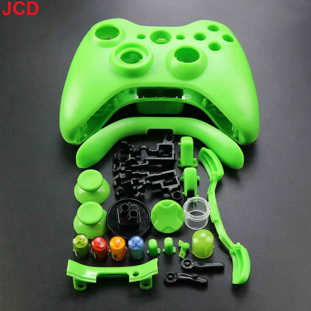 JCD Wireless Game Controller For XBox 360 Case Gamepad Protective Shell Cover Full Set With Buttons Analog Stick Bumpers