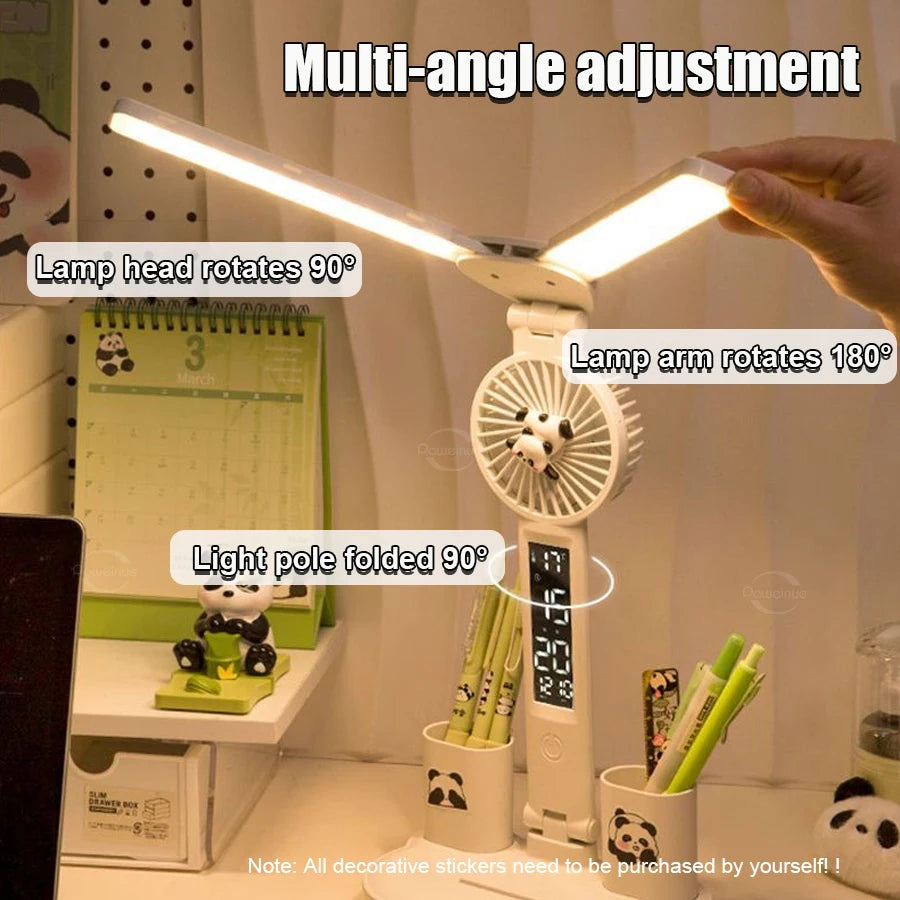 Rechargeable Led Desk Lamp for Study Table Lamp Led Eye Caring Light With 3 Color Modes Dimmable Reading Study and Office Work