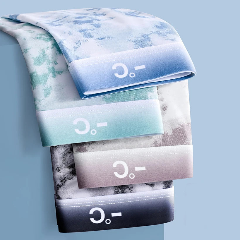 4Pcs Boxer Shorts Men's Ice Silk Underwear Male Underpants Breathable Sexy Thin Panties U Convex Lingerie Wholesale Lots L-6XL