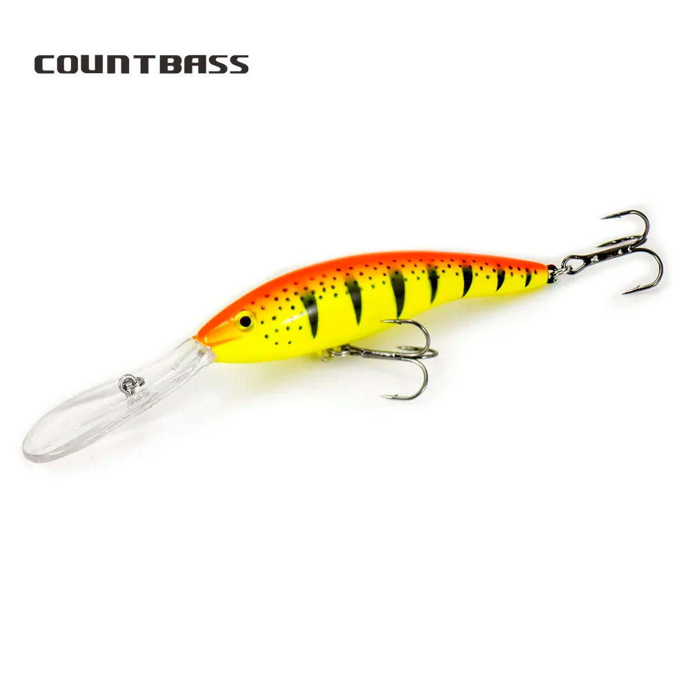 Countbass Deep Tail Wobbler 90mm 14.6g Floating Diving Depth 6M Crankbait Chatterbait Fishing Lures Hard Bait