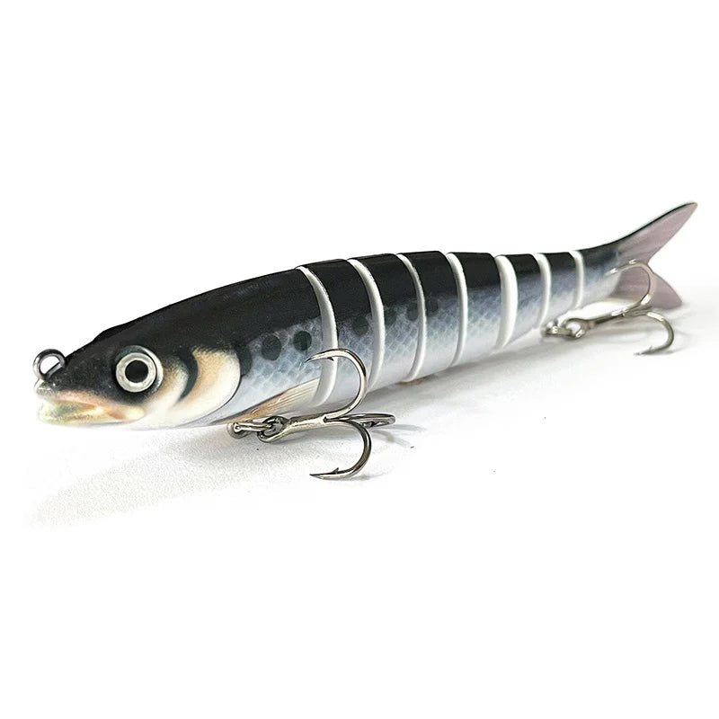 Fishing Lure Multi-Joint Fish Fishing Kit Slow Sinking Realistic Hard Lure Swimbait Freshwater and Saltwater for Bass Trout Lure