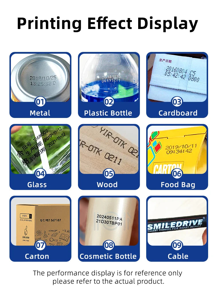 Mini Best Before Date Logo Code Printer Handheld Food Expiry Date Stamping Inkjet Machine QR Code Bottle Box