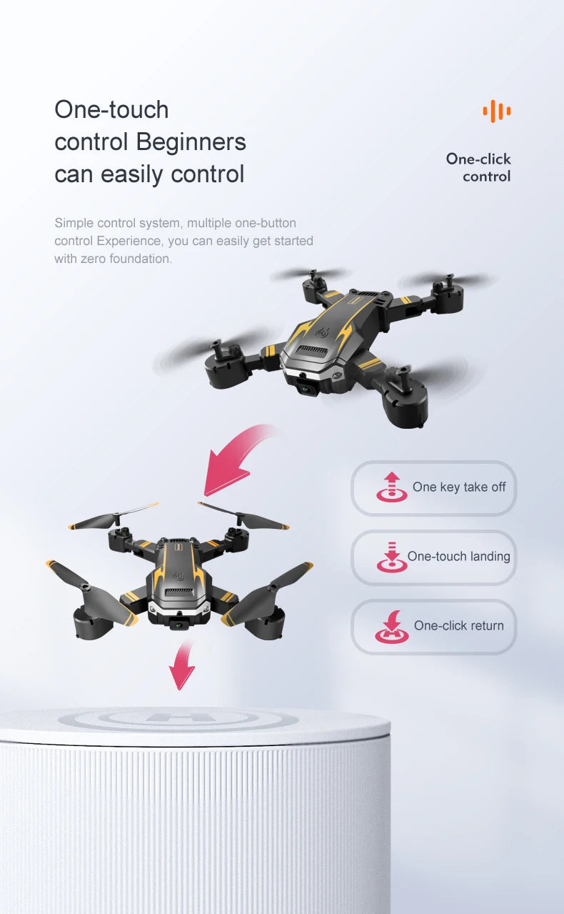 NEW G6 Mini Drone RC Camera Dron Remote Control Quadcopter Follow Me Helicopter Circle Fly Drones For Kids Toys Birthday Gift