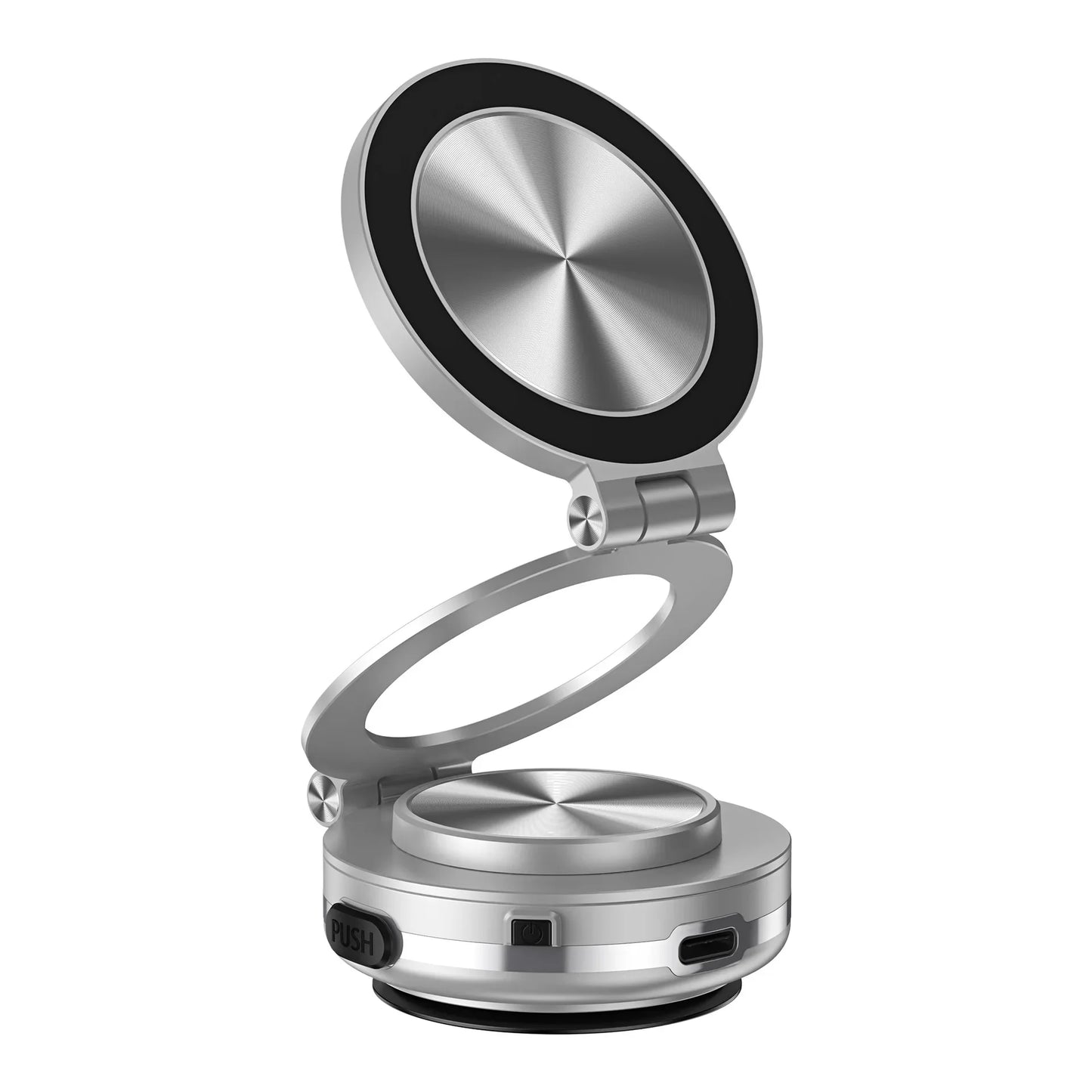 Electric Magnetic Car Phone Holder with Wireless Charger Car Magnetic Suction Cup Bath Shower Car Windshield Dashboard Bracket