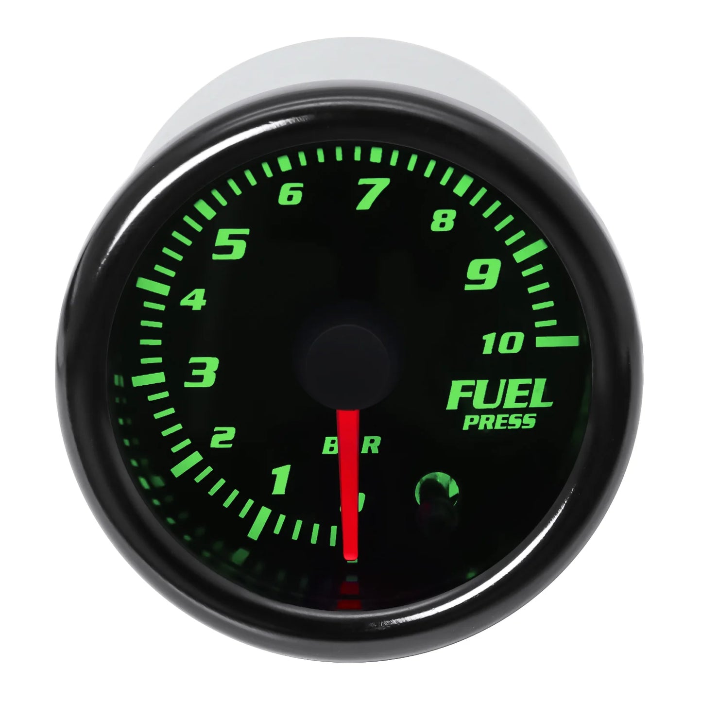 HD 52mm Fuel Press Gauge with Fuel Pressure Sensor 1/8NPT 0~10 Bar 7 Colors Backlight Fuel Pressure Gauge Car Oil Pressure Meter