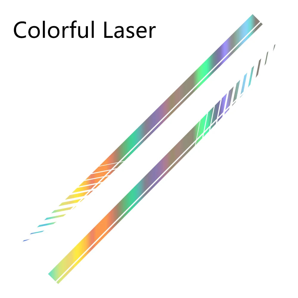 2-Piece Car Racing Stripe Vinyl Decals for Side Skirts - 74.8"x3.5" (190x9cm) Universal Fit SUV Truck, High Adhesive Waterproof