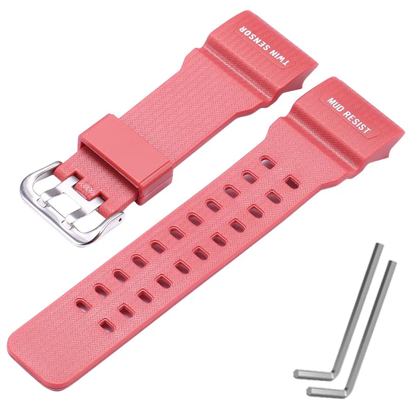 Watchband Accessories Resin Strap Suitable for Casio Mudmaster GG1000 GWG100 GSG100 Men Watch Band