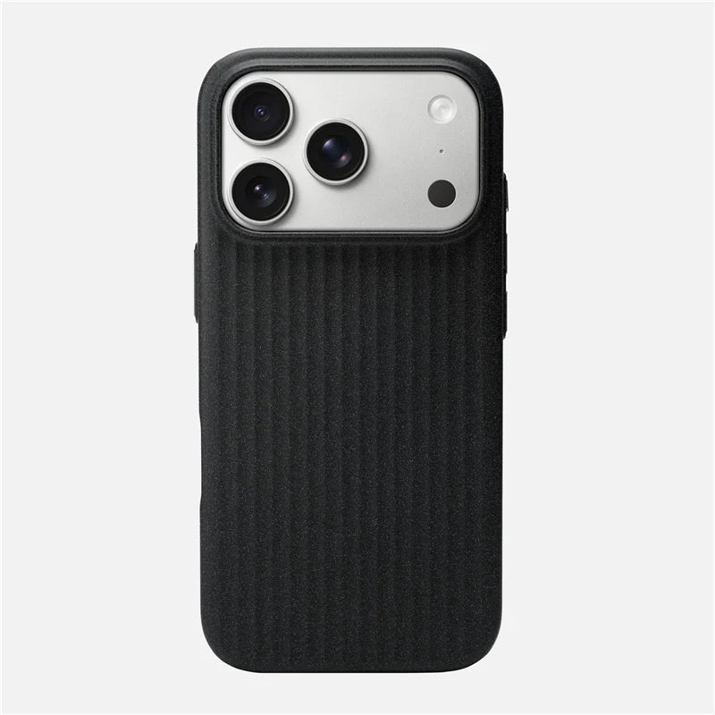 For Magsafe Matte Corrugated Magnetic Case for iphone 16 17Pro 15 17Pro Max Wireless Charging Ultrathin Hard PC Cover Funda