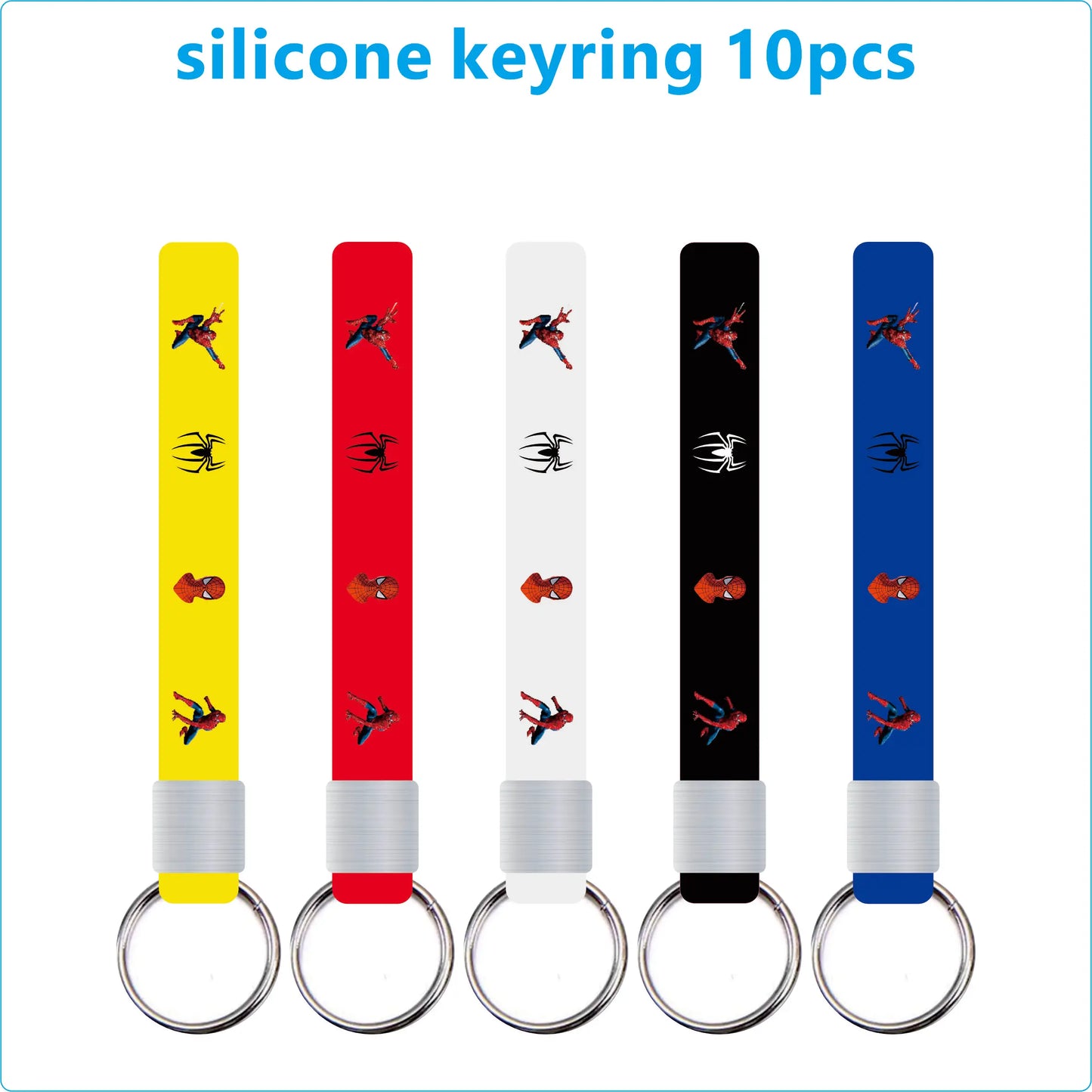 Spiderman Birthday Party Decoration Banner 'Spidey And His Amazing Friends' Silicone Bracelet Tinplate Badge Stickers Gift Bags