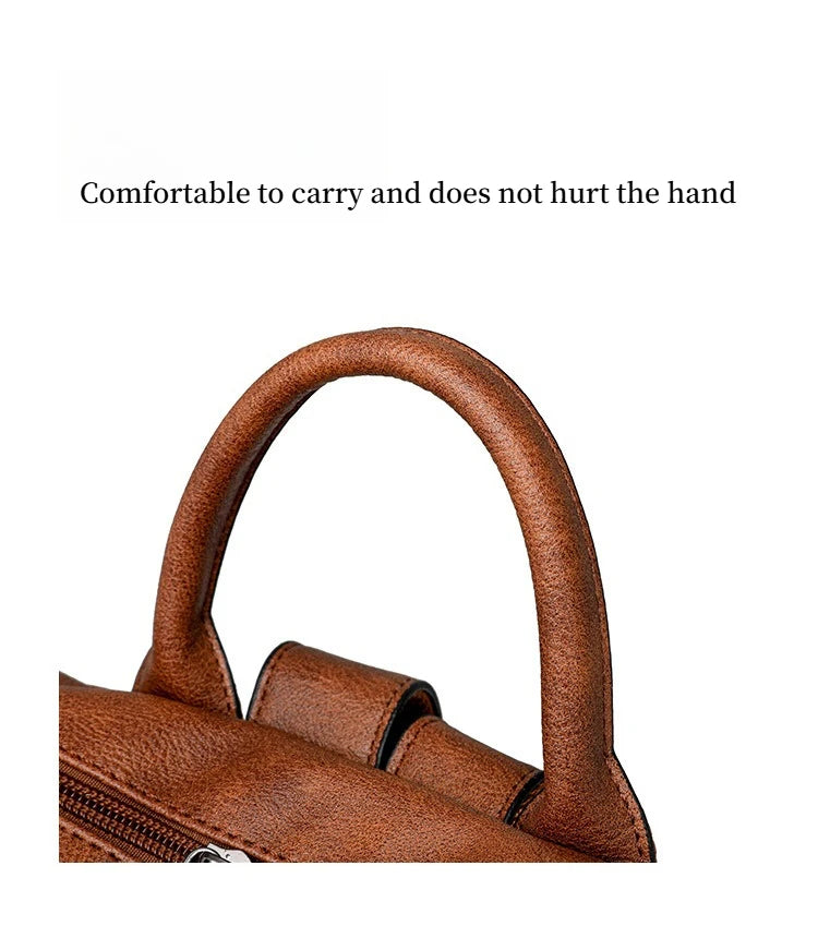 Winter Women's Backpack European Retro Two-shoulder Bag Luxury PU Composite Bag Commuter Single Shoulder Bag Leisure Travel Bags