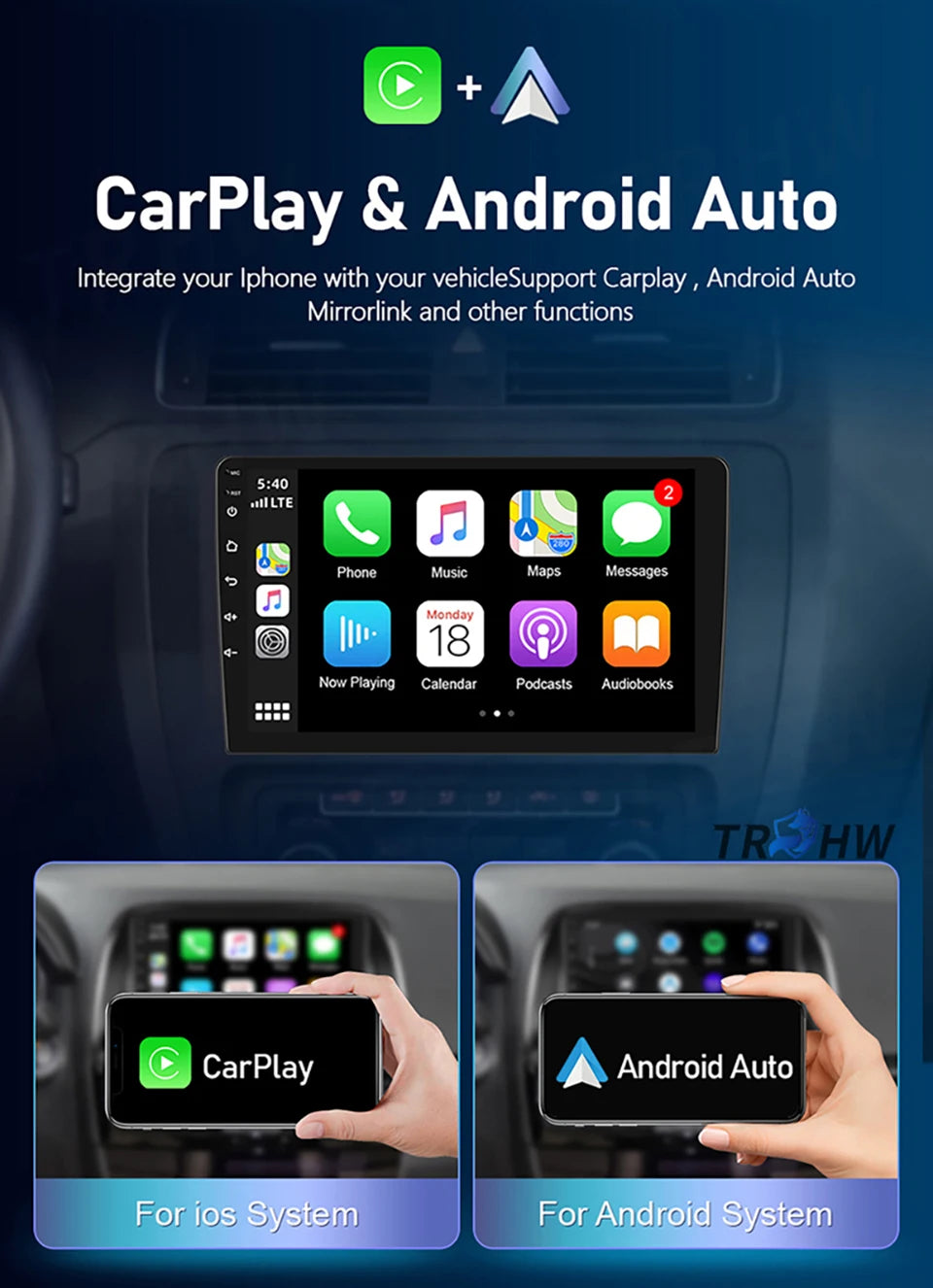 Car Radio Multimidia For MITSUBISHI Mirage Spacestar Attrage 2012-2018 GPS Navigation Carplay 2din