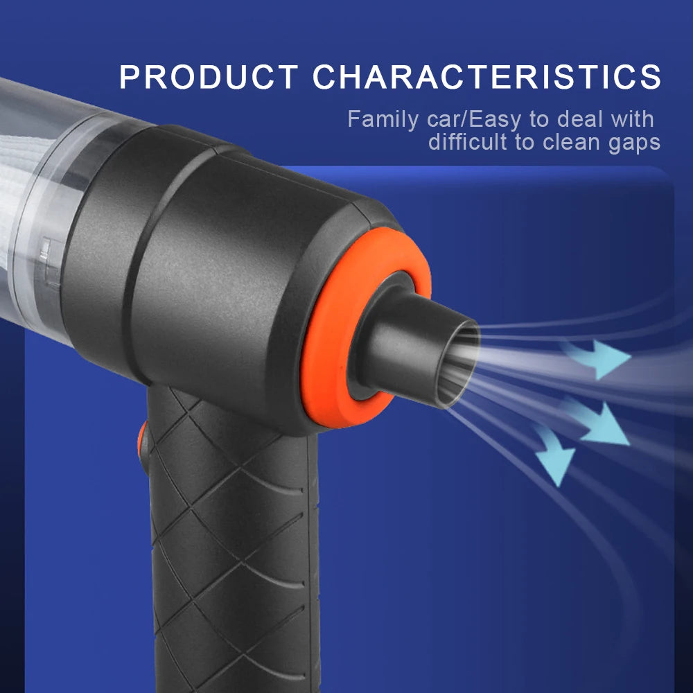 Wireless Car Vacuum Cleaner 120W Cordless Dust Handheld Auto Portabale Vacuum High-power Vacuum Cleaner For Home Office Car