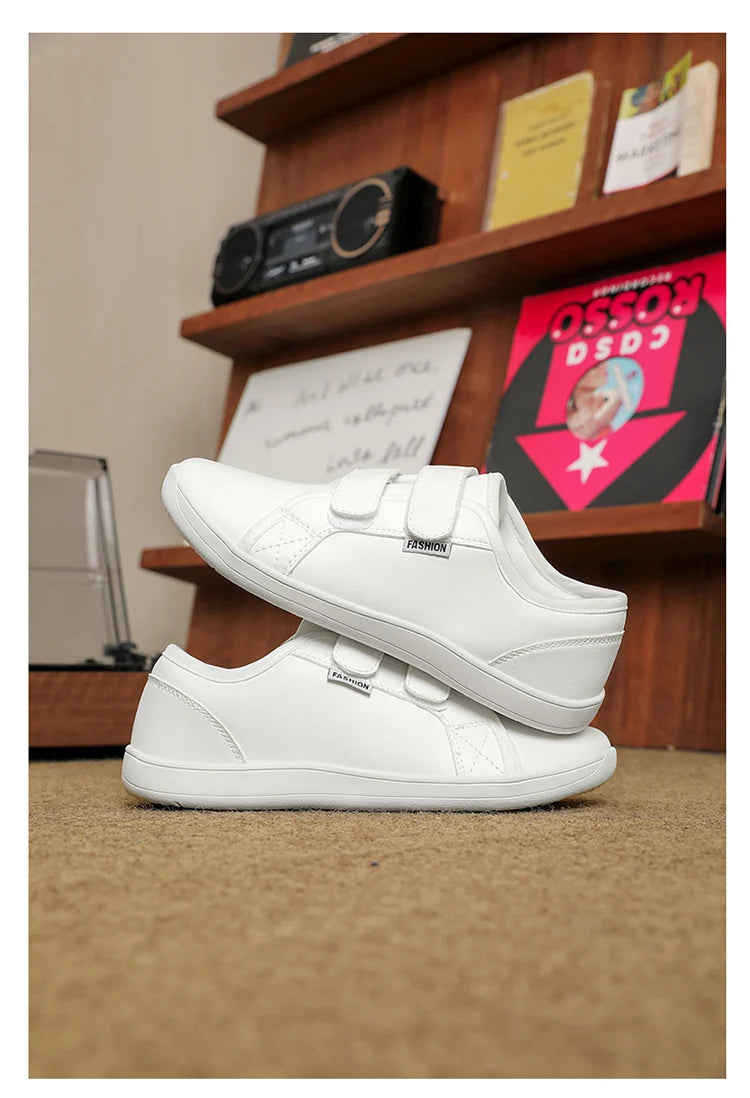 Mens/Women Barefoot Walking Shoes Wide Toe Zero Drop Minimalist Shoes Leather Comfortable Casual Shoes for Gym Driving Office