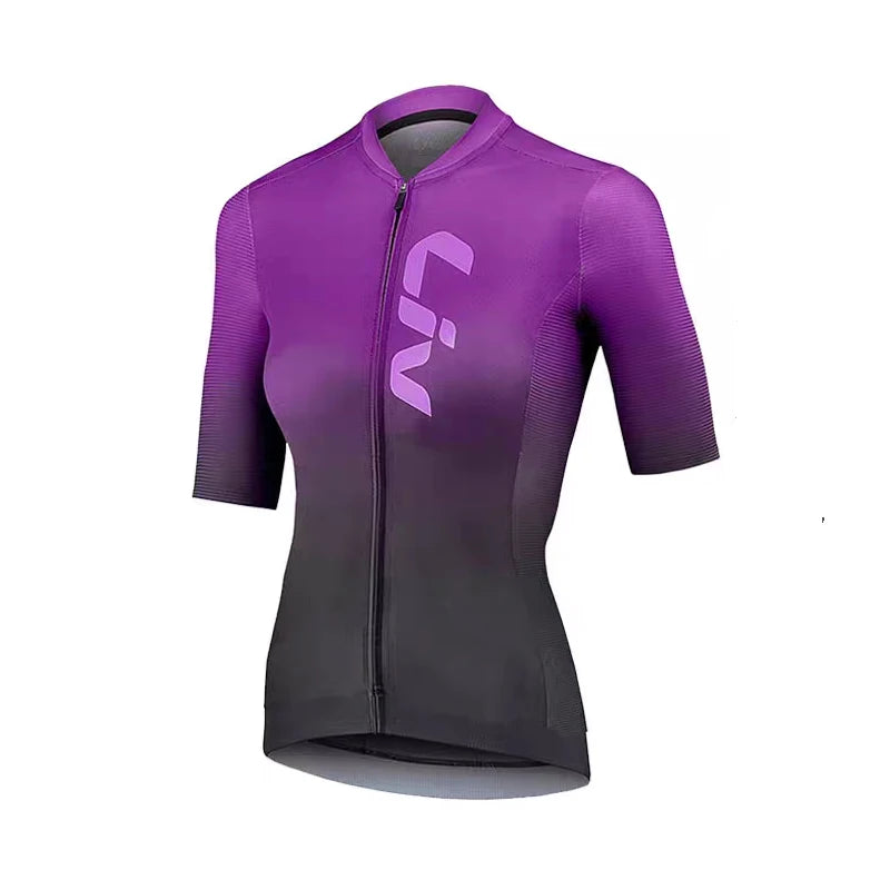 LIV Women's cycling clothes summer road cycling jerseys cycling bibs breathable quick drying clothes cycling shirts