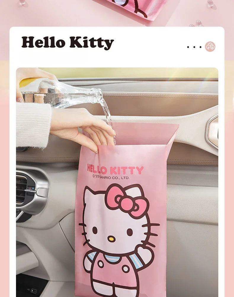 Sticky Car Trash Can - Car Garbage Bag Desk Organizer Auto Interior Storage Solution for Vehicle Cleanliness
