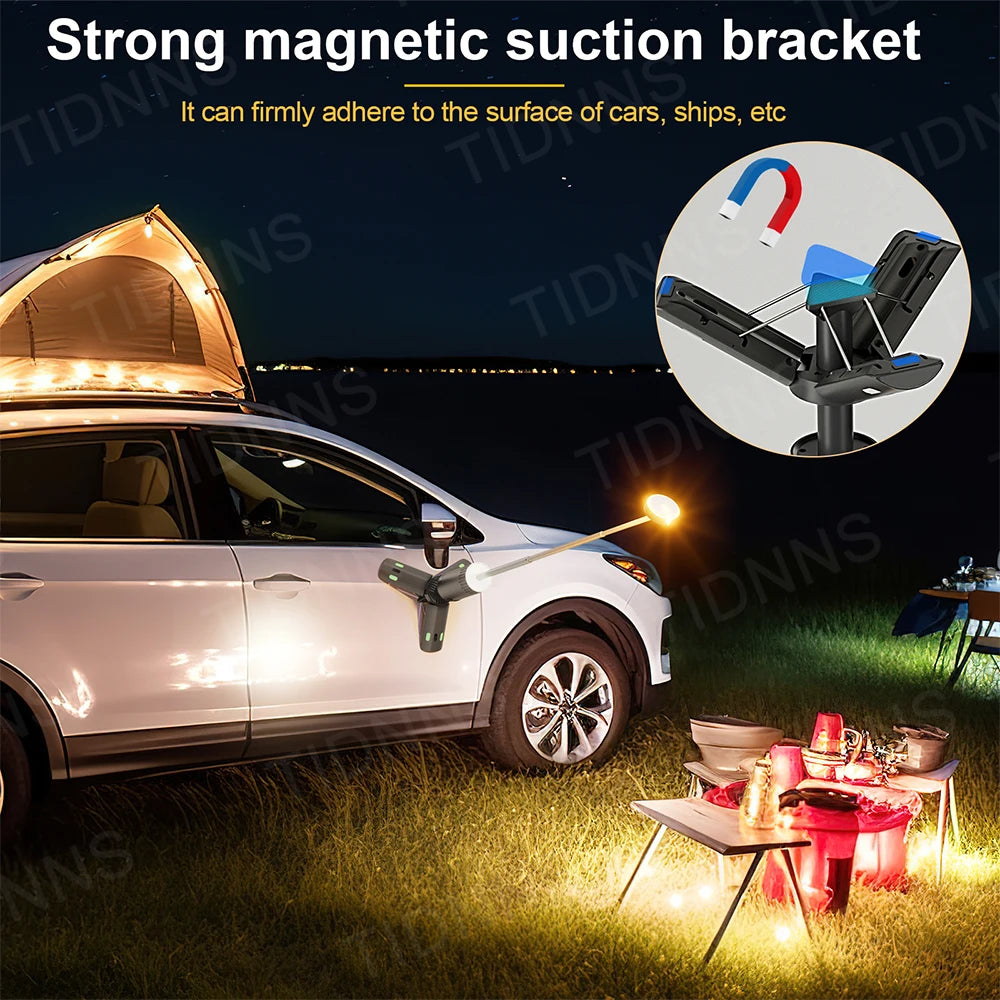 10000mAh Camping Light USB Rechargeable LED Emergency Lamp Outdoor Portable Lanterns with Magnetic for BBQ Tents Battery Bulb
