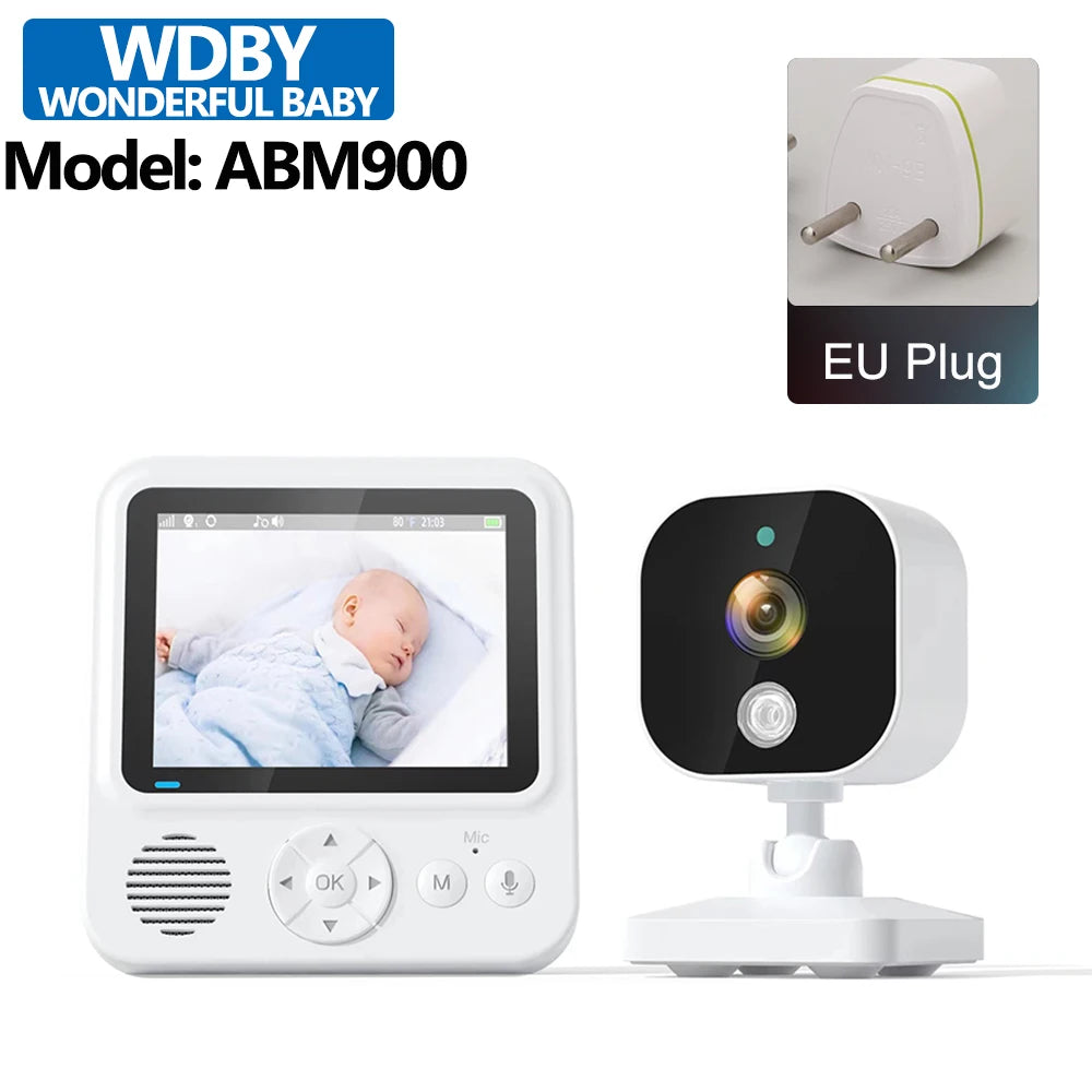 2.8 Inch Portable Video Baby Monitor Indoor 2.4G Wireless Monitor 2-way Audio Night Vision Surveillance Security Cam Babysitter