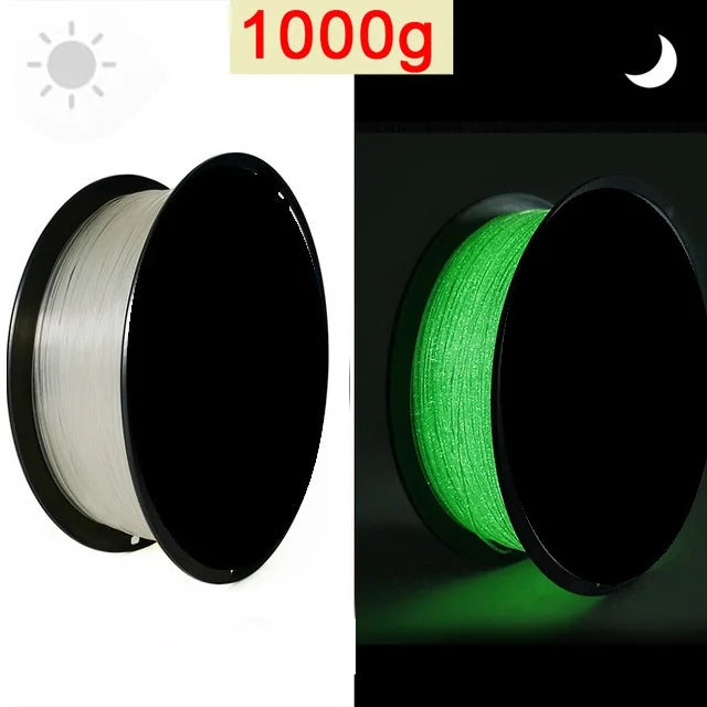 3D Printer Filament Glow In The Dark PLA 1.75mm 1kg 250g Luminous Filament PLA Blue Green Plastic Material Clear For FDM Printer