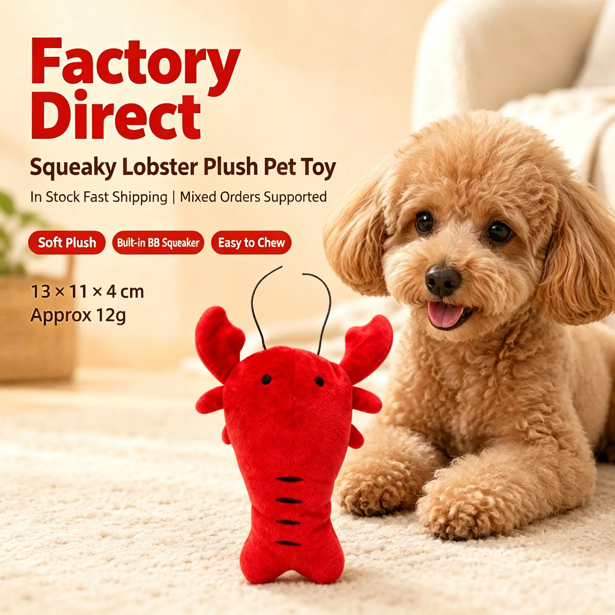 Pet Plush Sound-Making Cartoon Toys, Dog Toys, Cat Supplies, Bite-Resistant and Teeth-Grinding Pet Toys