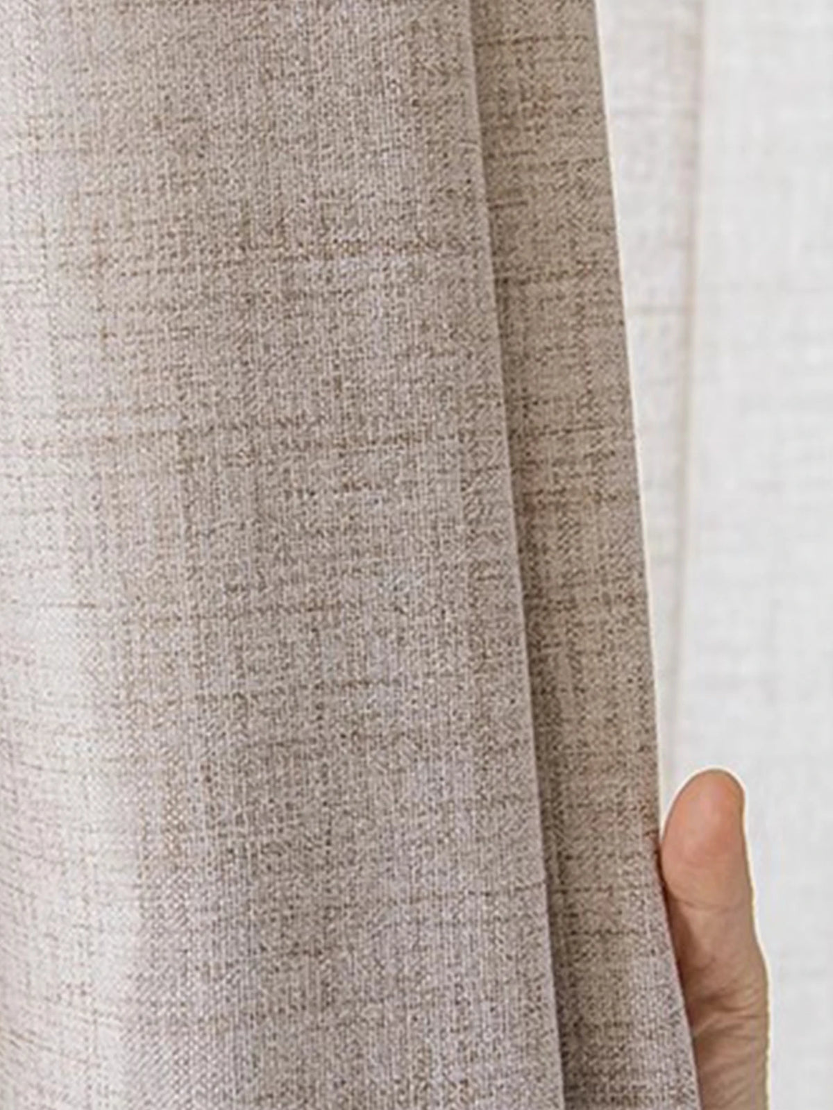 Factory Supply Natura Japanese Korean style Linen Curtain Living Room Bedroom Transparent Finished Gauze sheer drape valance