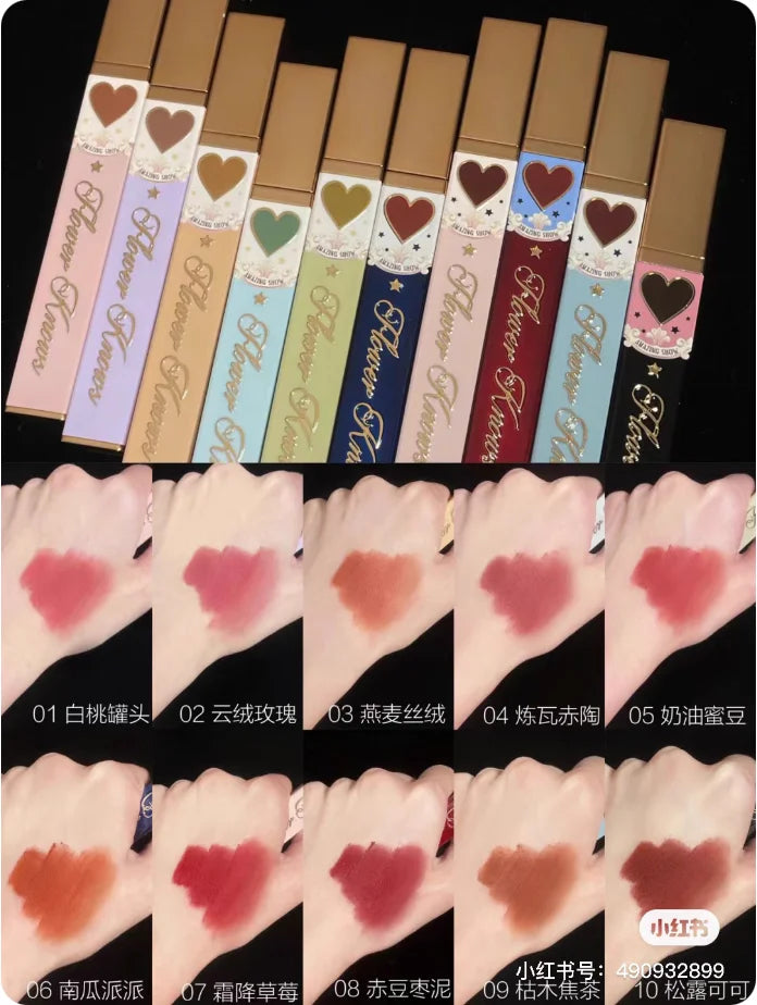 Flower Knows Lipstick And Lip Cream Moisturizing Non-sticky Glossy mirror surface Hydrating Long-lasting