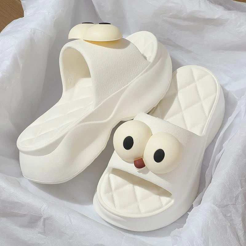 1 Pair Cartoons Funny Anime Accessories Funny Big Eye DIY Decoration Shoe Buckle Buckle Shoe Flower Buckle Charms Accessories